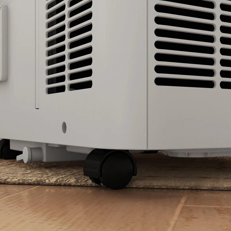 HOMCOM Climatiseur mobile 12000 BTU, climatiseur portable 4 en 1, refroidissement, déshumidificateur, ventilateur, mode nuit