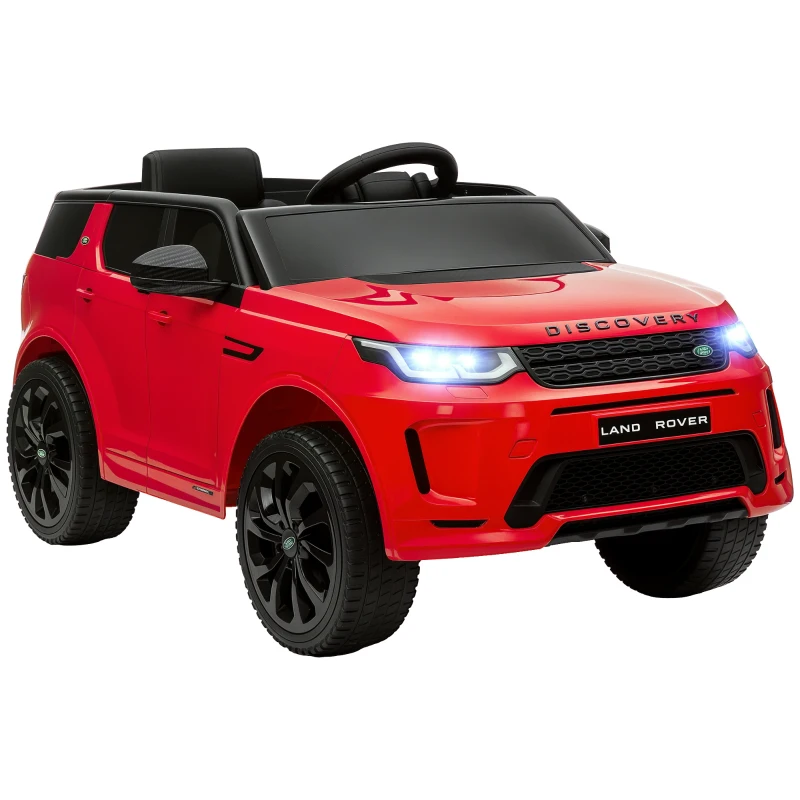 AIYAPLAY Kinder-Elektroauto, 12V Kinderfahrzeug mit Fernbedienung, LED-Lichtern, Musik und Hupe, 3-6 Jahre, Rot(m-12)