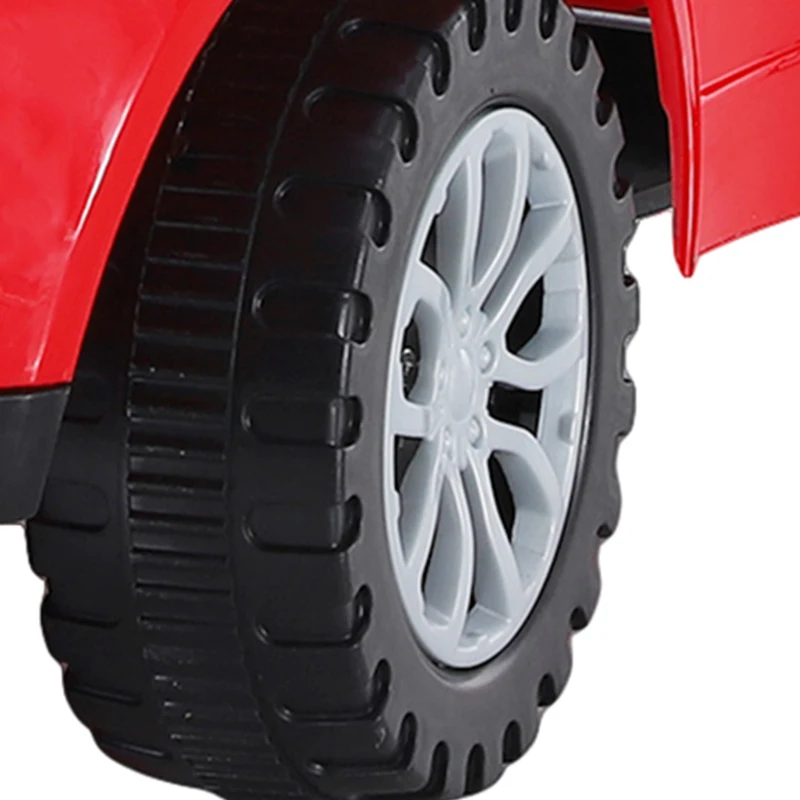 HOMCOM kindervoertuig loopauto loopstoeltje met claxon opbergruimte PP rood 62 x 28 x 41,5 cm