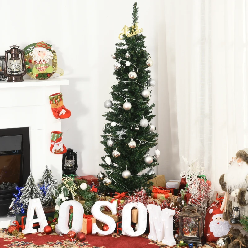 kunstkerstboom 1,5 m kerstboom dennenboom 294 takken PVC groen