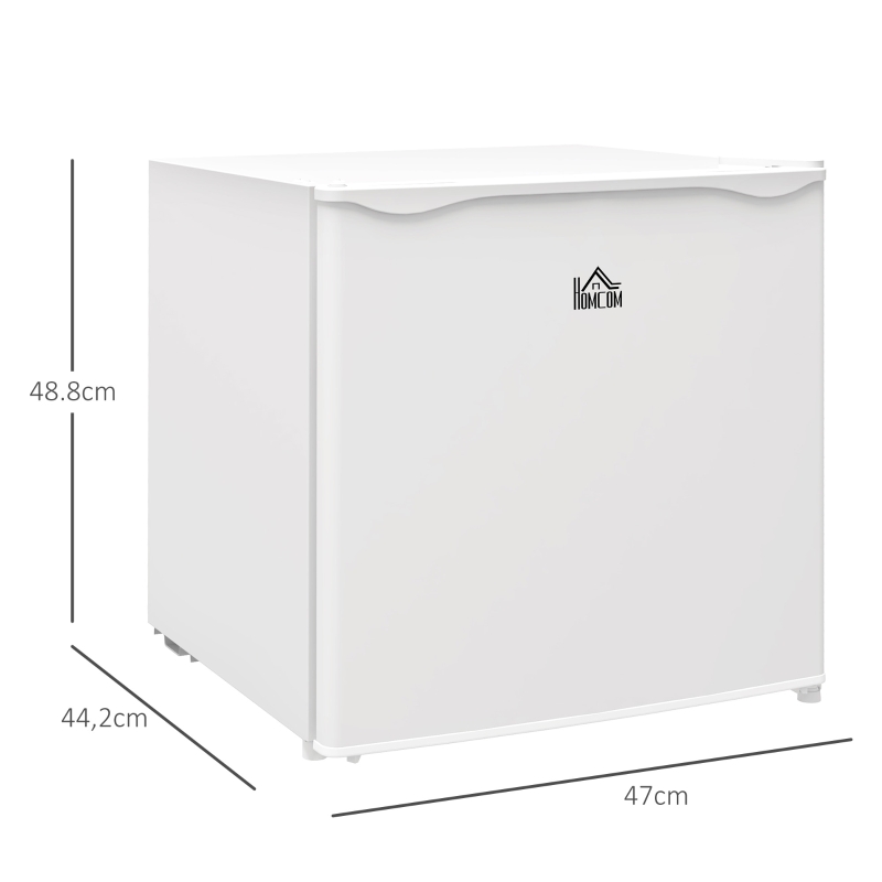HOMCOM Mini Congelador de 35L con Temperatura Ajustable Puerta Reversible y Bajo Consumo Energético para Cocina Camping Blanco
