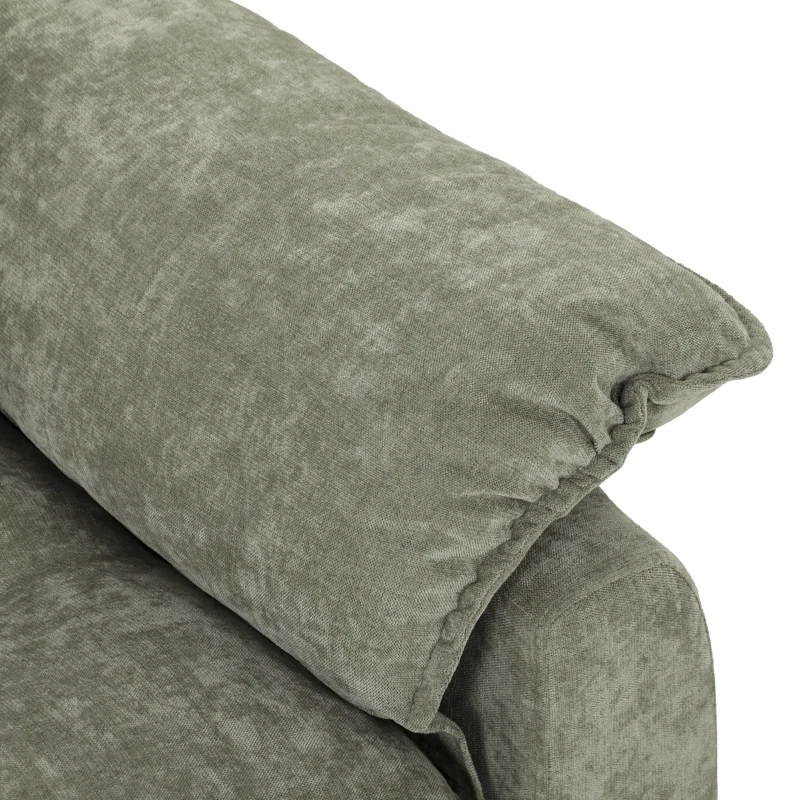 HOMCOM Sofá Cama 2 Plazas Sofá Cama 3 en 1 de Terciopelo 137 cm Respaldo Ajustable Asiento Amplio 2 Cojines Verde
