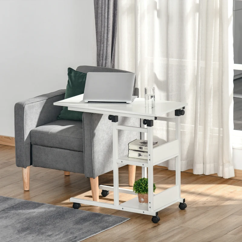 HOMCOM bijzettafel 80 cm x 40 cm x 82 cm
