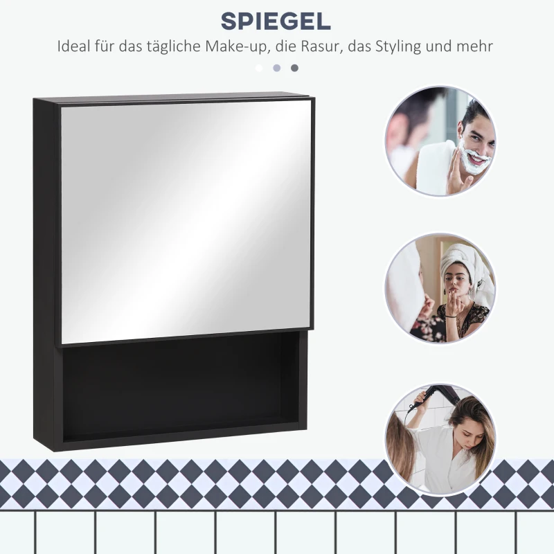 Kleankin spiegelkast, badkamerkast, opbergkast, hangkast