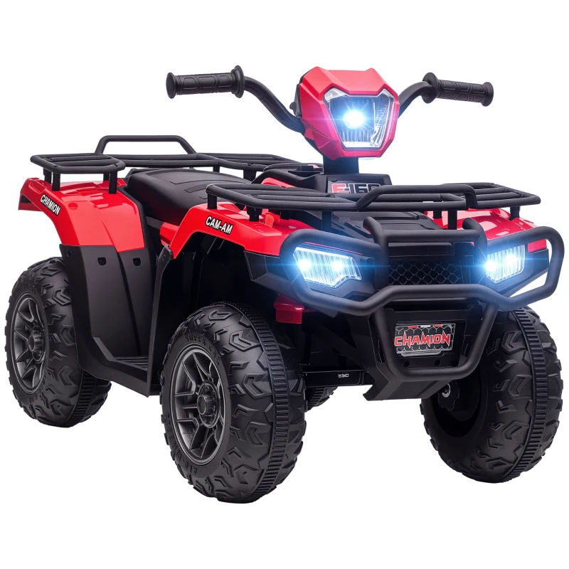 HOMCOM elektrische kinderquad, elektrische auto, elektrische quad, kindervoertuig, rood