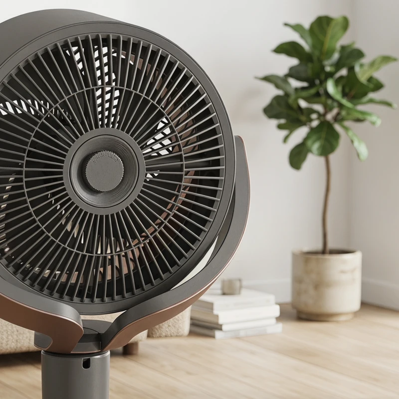 HOMCOM Staande ventilator luchtcirculator met 12 snelheidsstanden LED-display afstandsbediening 70°+90° oscillatie Grijs