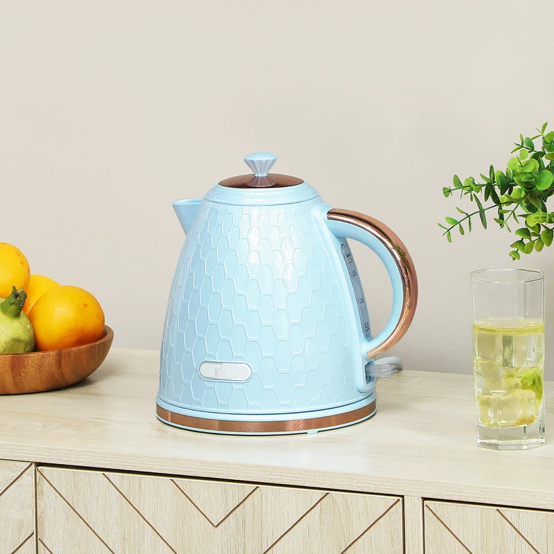 HOMCOM 3kW Rapid Boil Honeycomb Kettle - Light Blue