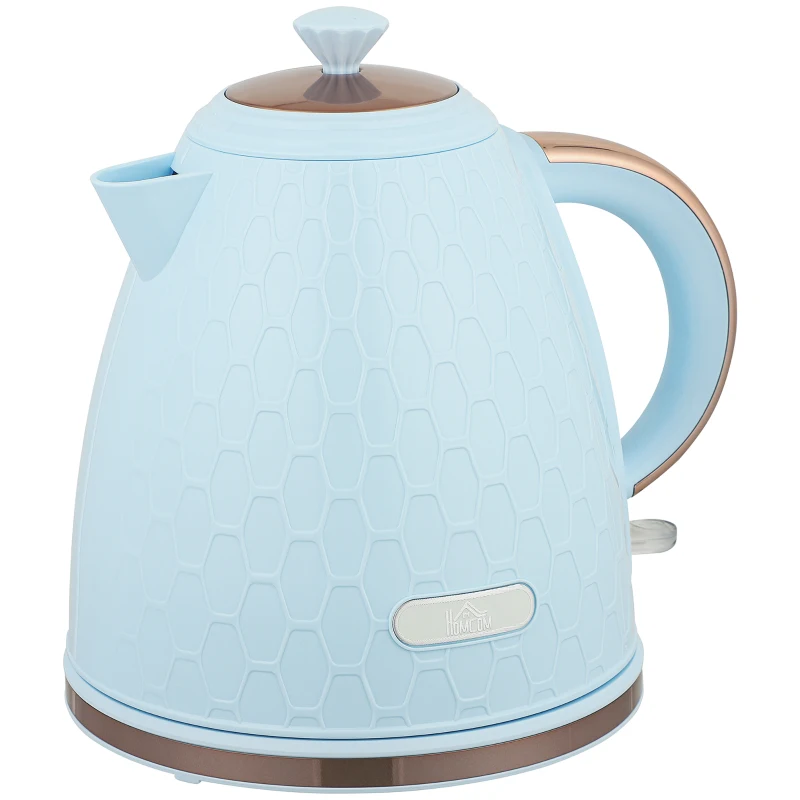 HOMCOM 3kW Rapid Boil Honeycomb Kettle - Light Blue