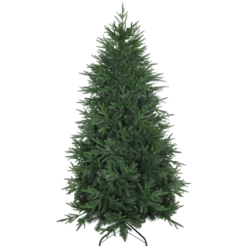 HOMCOM kerstboom, kunstspar, realistische uitstraling, snelle montage, kunststof, groen, 120 x 120 x 180 cm