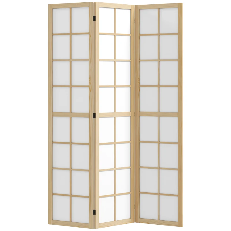 HOMCOM Opvouwbare Roomdivider, Vrijstaande Privacy Scheiding voor Woonkamer, Slaapkamer, Kantoor, 120 x 170 cm
