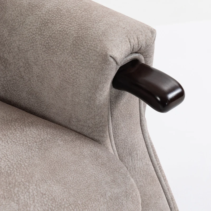HOMCOM Elektrische Sta-op Fauteuil met Massage, Verwarming en Ligfunctie, Lichtgrijs