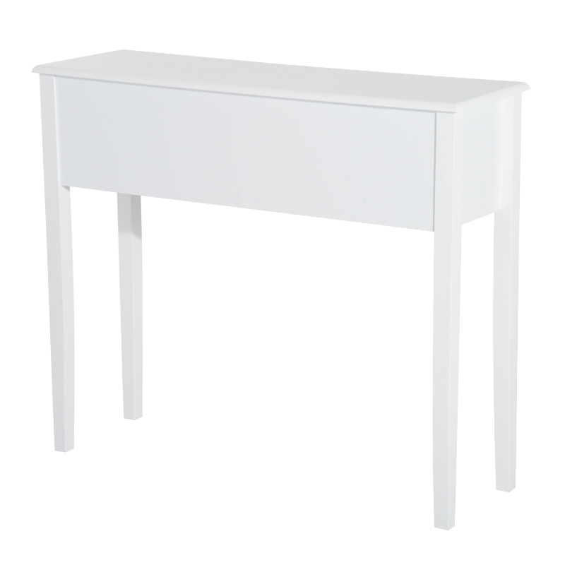 HOMCOM consoletafel bijzettafel decoratieve tafel consoletafel met lade MDF wit