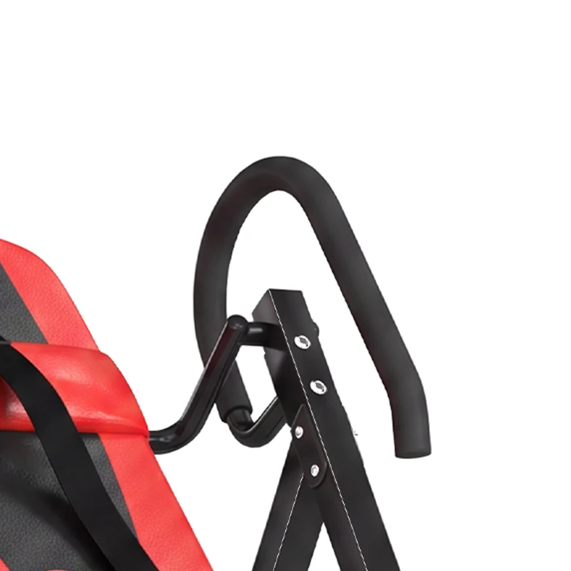 SPORTNOW Tabla de Inversión Plegable con Ángulos 20°/40°/60° y 0-90° 13 Ajustes para 130-190 cm Soporte Lumbar Cinturón