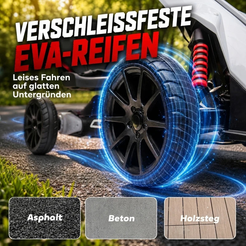HOMCOM Go-Kart voor Kinderen, Elektrische Kart, tot 5 km/u, Veiligheidsgordel, Zit met Rugleuning, Kunststof, Metaal, Wit(m-5)
