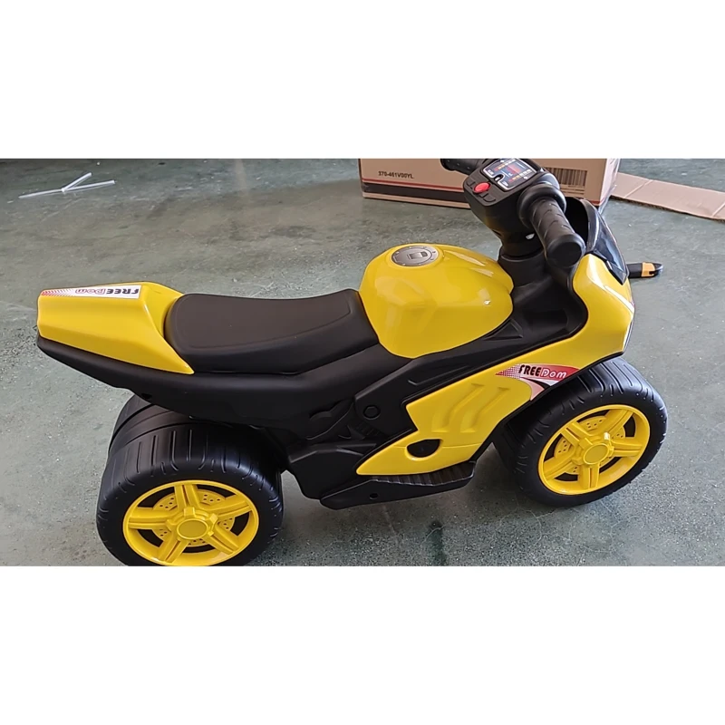 AIYAPLAY Vélo sans pédales avec musique pour enfants 18-36 mois, Jaune