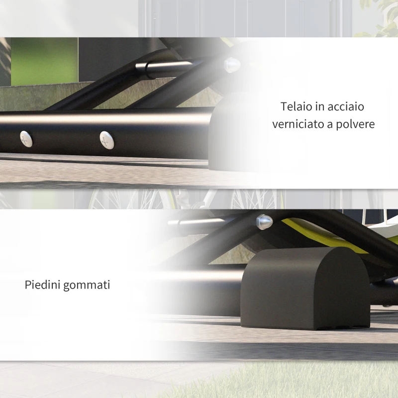HOMCOM Supporto per Bici con Ganci Regolabili, Compatibile con Biciclette 24"-29" e 700c, per Garage, Interno ed Esterno, Nero