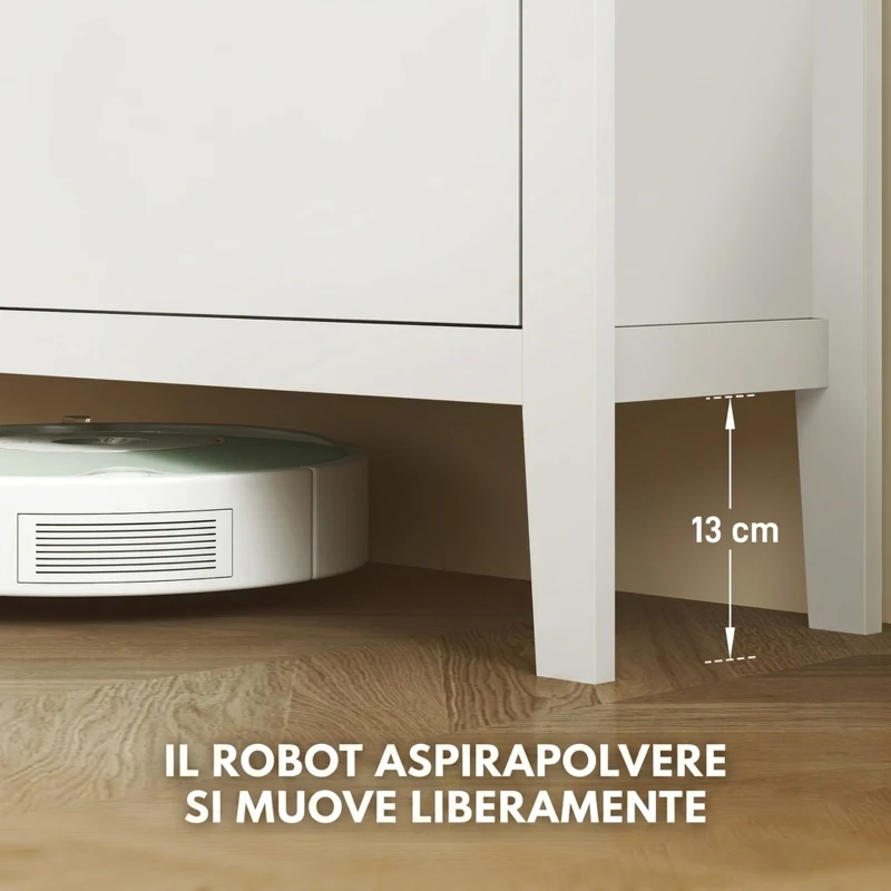 HOMCOM Scarpiera Slim 4 Cassetti per 20 Paia di Scarpe Taglia EU44 e Ripiani Regolabili, 105x24x95.5cm, Bianco
