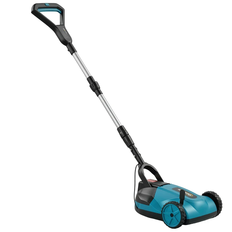 Outsunny 18V Cordless Lawnmower with 2 x 4Ah Batteries & Charger, Battery Lawn Mower with 21cm Cutting Width, 3 Cutting Heights