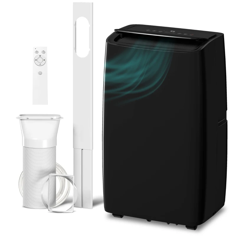 HOMCOM Portable Air Conditioner 14000 BTU, 4-in-1 Air Conditioning Unit, Dehumidifier, Cooling, Fan, Child Lock, 40m²
