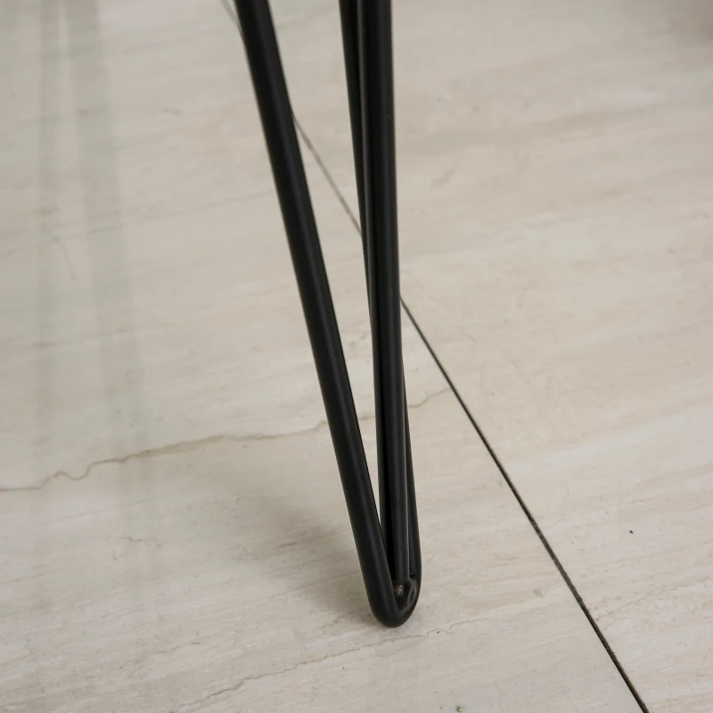 HOMCOM Scrivania Moderna con 3 Cassetti Multicolore in Legno e Metallo, Scrivania per Camera e Ufficio in Stile Nordico, 110x50x77.5cm