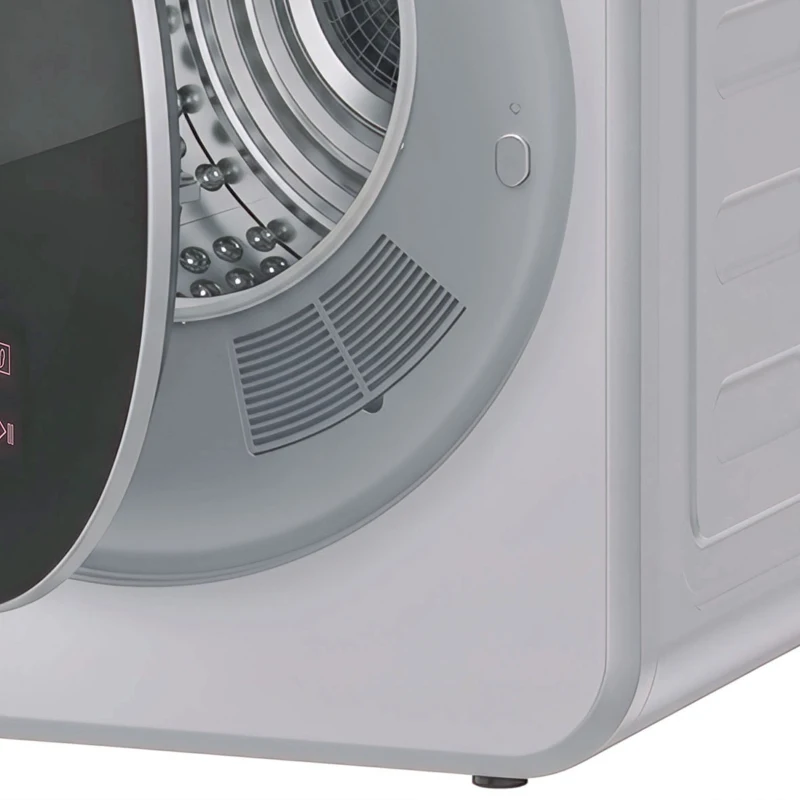 HOMCOM Vented Tumble Dryer, 4 kg Front Tumble Dryer with Stainless Steel Tub, 800W Compact Freestanding, Silver