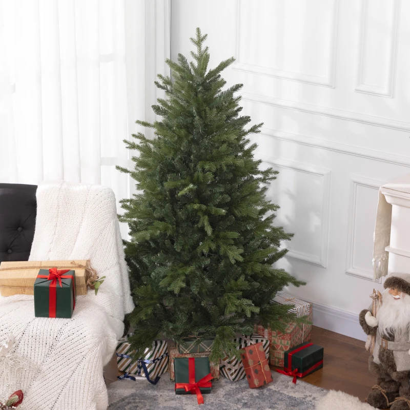 HOMCOM 5ft Bare Artificial Christmas Tree, with 1309 Tips - Green