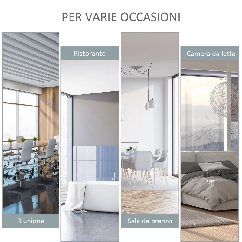 Outsunny Tenda Avvolgibile Parasole con Manovella, Installazione a Muro o Soffitto, 120x200cm, Grigio
