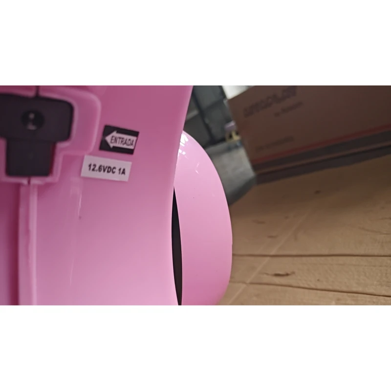 AIYAPLAY Moto Électrique Enfant 12V Vespa PX150 Roues d'Appui 2 Moteurs Suspension Arrière Musique Phares 3 km/h 3-6 Ans Rose
