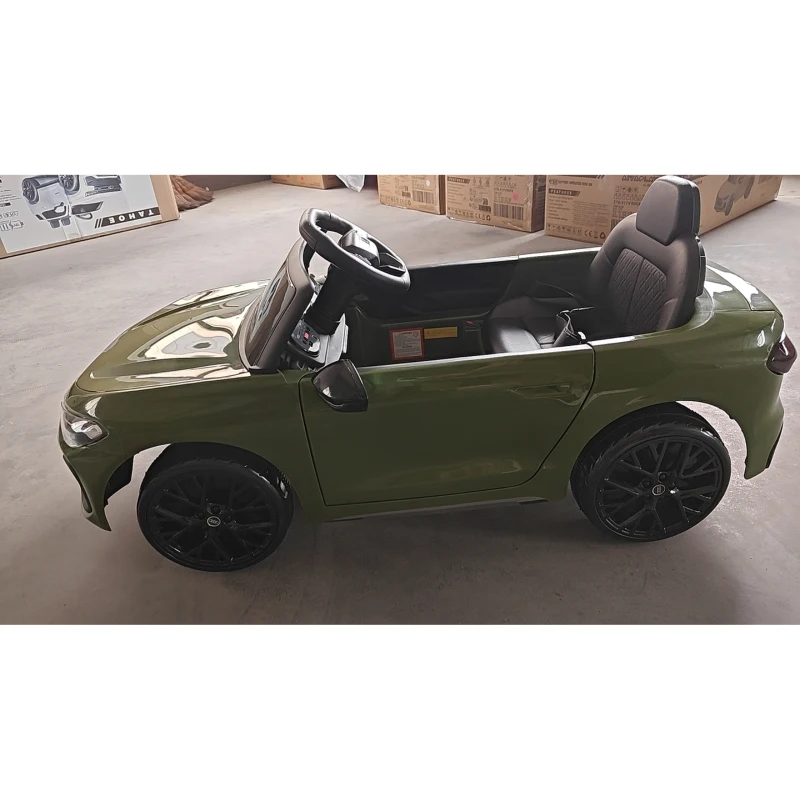 AIYAPLAY Carro Elétrico Infantil 12V Audi A5L com Controle Remoto, Bateria de Lítio, 2 Motores, Controle Remoto, Verde