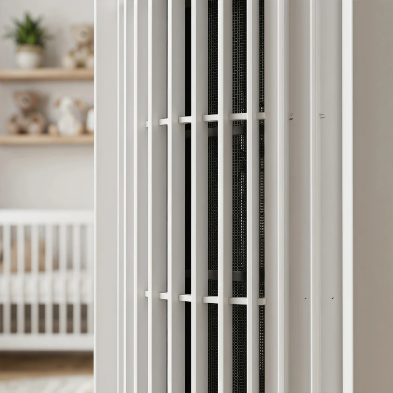 HOMCOM Ventilateur de table colonne avec brumisateur, ventilateur de bureau 3 vitesses, oscillation 90°, blanc