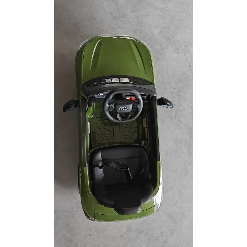 AIYAPLAY Voiture Électrique pour Enfants 12V Audi A5L avec Télécommande, Batterie au Lithium, 2 Moteurs, Télécommande, Vert
