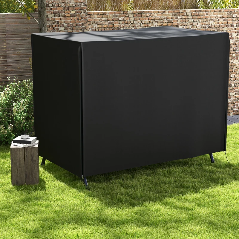 Outsunny 205 x 124cm Three-Seater Swing Chair Protective Cover Black