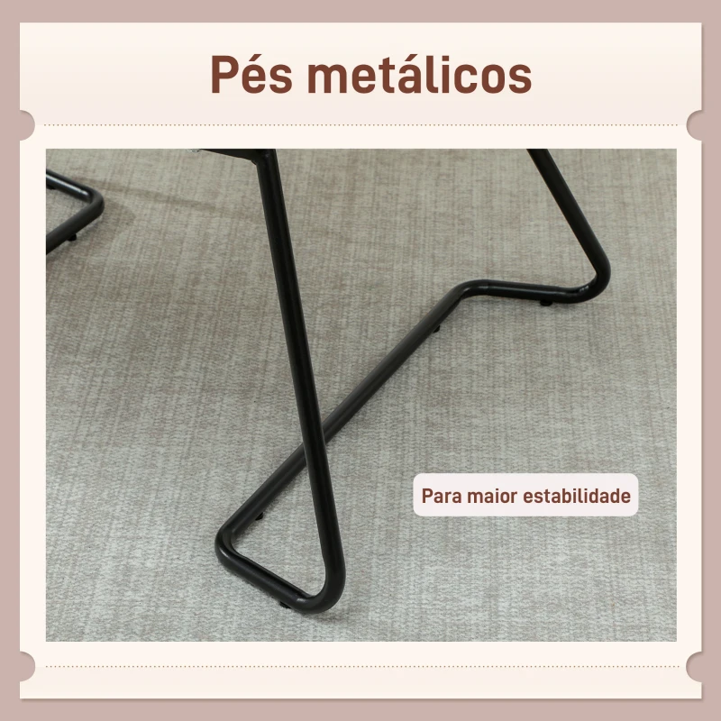 HOMCOM Poltrona Sala de Estar Moderna Poltrona de Leitura com Assento Largo e Acolchoado Estofada em Veludo Pés de Metal 70x67,5x87 cm Marrom