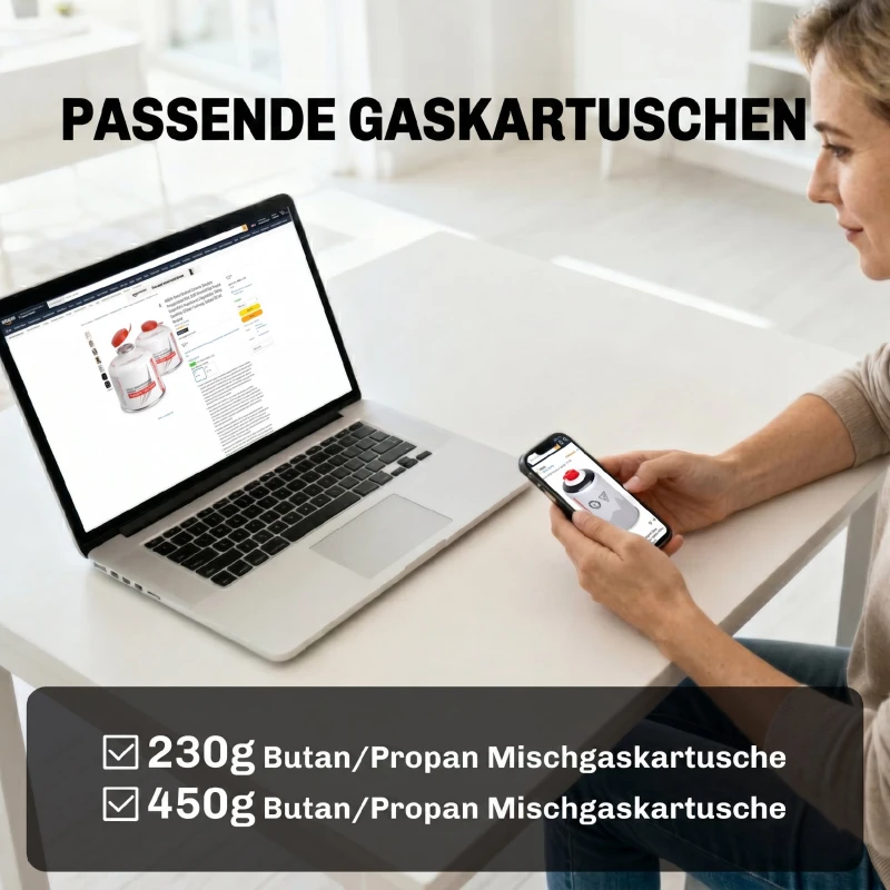 Outsunny Tragbarer Gasgrill 2 Brenner 7 kW 2-in-1 Tischgrill mit Braten klappbar Beinen Grillrost Windschutz Deckel Verschluss