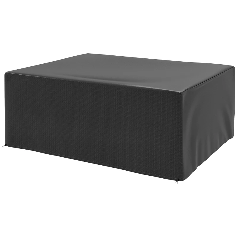 Outsunny Schutzhülle für Gartenmöbel Winterfest Wasserdicht Abdeckung Anti-UV Abdeckplane 235 x 190 x 90cm Schwarz