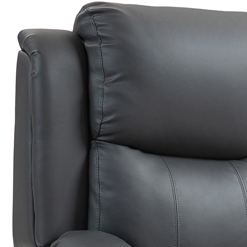 HOMCOM Riser and Recliner Chair with Vibration Massage, PU Leather Power Lift Chair for Elderly, Dark Grey