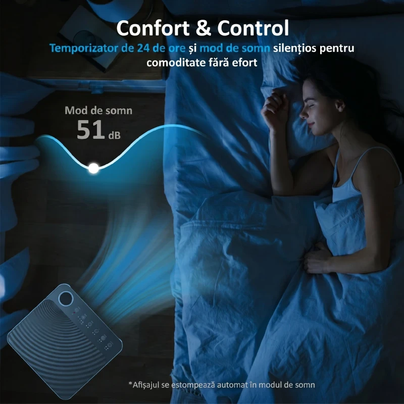 HOMCOM Aer Condiționat Portabil 4 În 1 cu Wifi, 7000 Btu, Alb