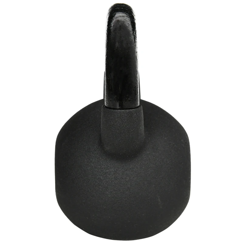 HOMCOM Kettlebell 12 kg com Revestimento em Plástico Aço 20x13x22 cm Preto