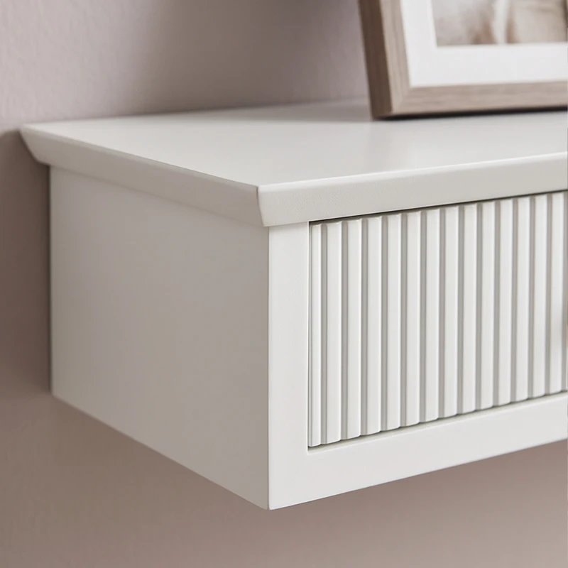 HOMCOM Shelf Wall-Mounted Storage Shelf Shelving Unit MDF 93 x 15 x 10 cm Entryway Kitchen Living Room, White
