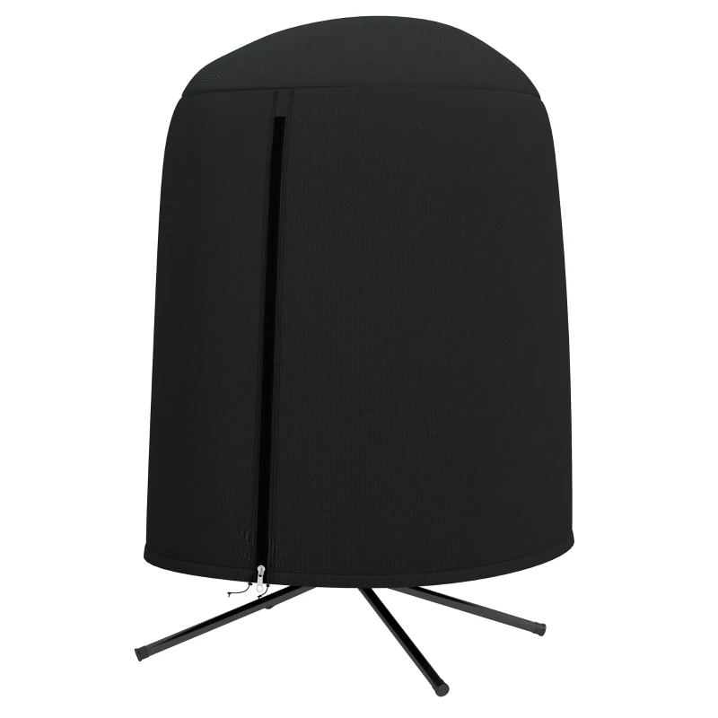 Outsunny Housse de protection pour fauteuil suspendu de jardin, imperméable avec fermeture éclair, tissu Oxford Ø128 x 190H cm