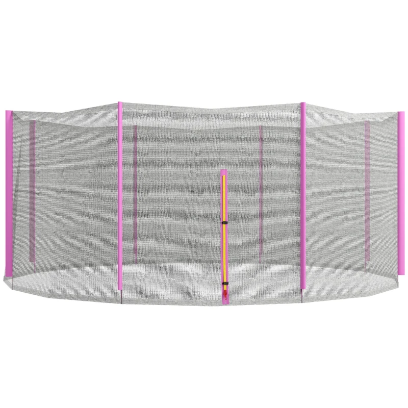 SPORTNOW Plasa de siguranta pentru trambulina 366cm, Roz