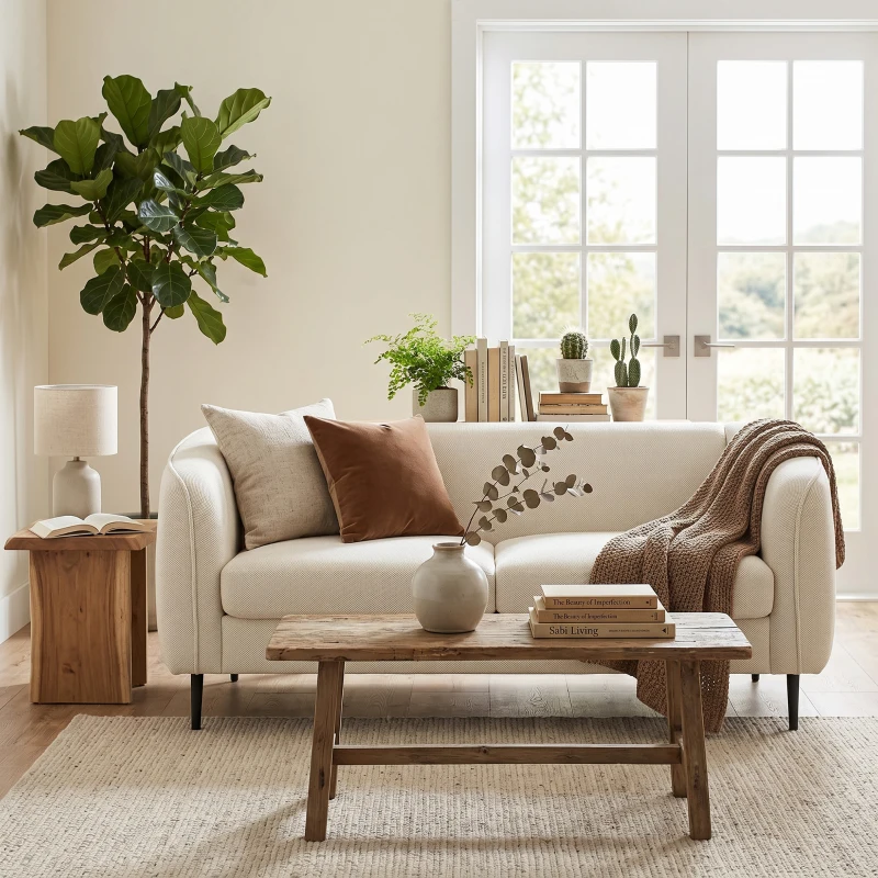 HOMCOM Canapé 2 places en velours, canapé de salon moderne 160 cm, assise large rembourrée, coussin épais à ressorts, beige