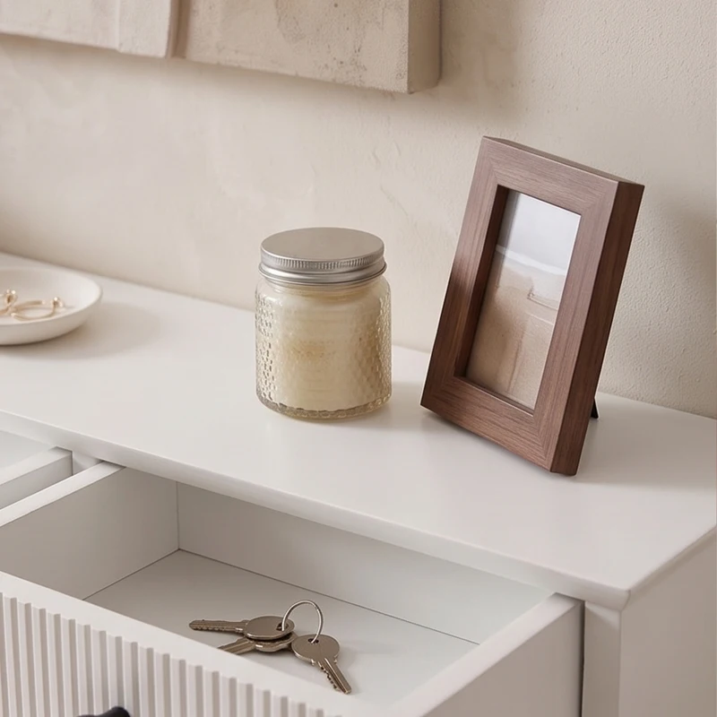HOMCOM Shelf Wall-Mounted Storage Shelf Shelving Unit MDF 93 x 15 x 10 cm Entryway Kitchen Living Room, White