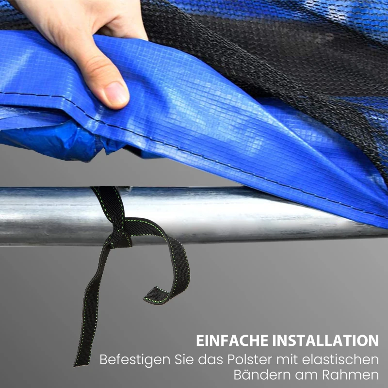 SPORTNOW Ersatz-Randabdeckung für Trampoline, wasserfest, reißfest, Ø366 cm, Blau