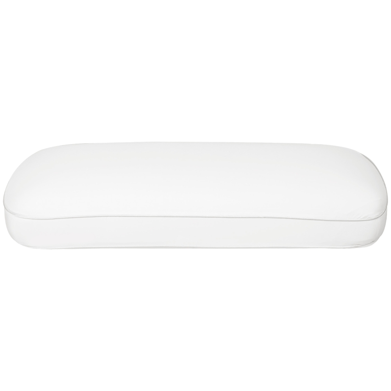 HOMCOM Almohada Viscoelástica 81x40 cm de Espuma Viscoelástica con Diseño Ergonómico para Dormir de Lado y Boca Arriba Crema