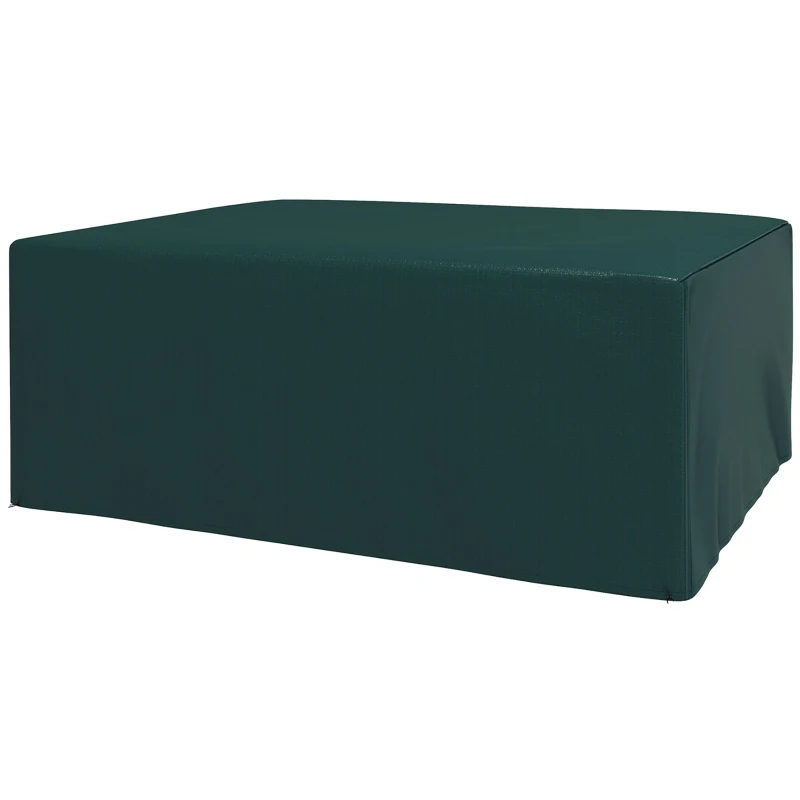 Outsunny Schutzhülle für Gartenmöbel Winterfest Wasserdicht Abdeckung Anti-UV Abdeckplane Gewebe Abdeckhaube für Gartentische Terrassenmöbel Rechteckig 235 x 190 x 90cm Grün