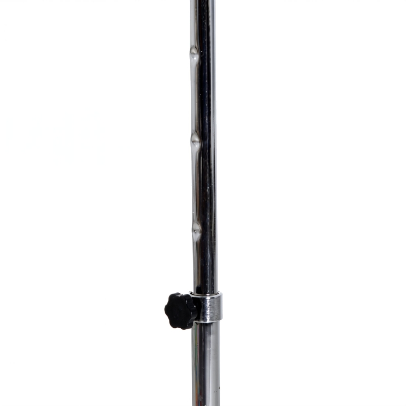 HOMCOM Punching Ball de podea cu mănuși, înălțime reglabilă 126-144 cm și bază umplută, negru