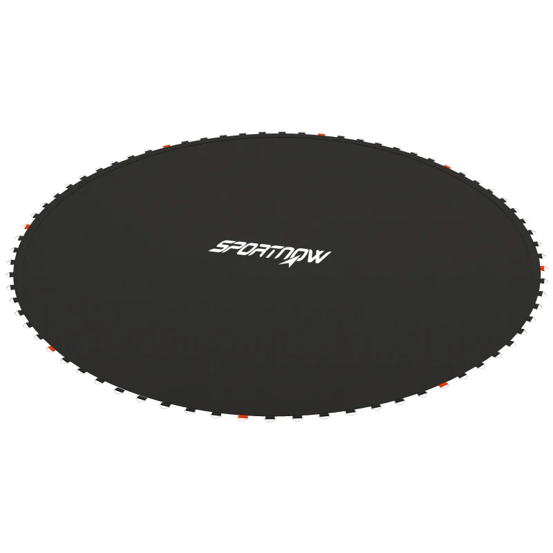 SPORTNOW Tappeto Elastico di Ricambio per Trampolino da 3m con 8 Cuciture e Rivestimento Anti UV, Nero