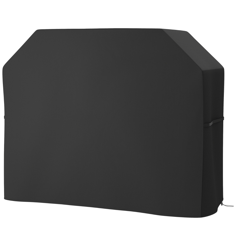 Outsunny Capa para Grelhador Proteção para Grelhador Lona Resistente às Intempéries 147x61x120 cm Preto