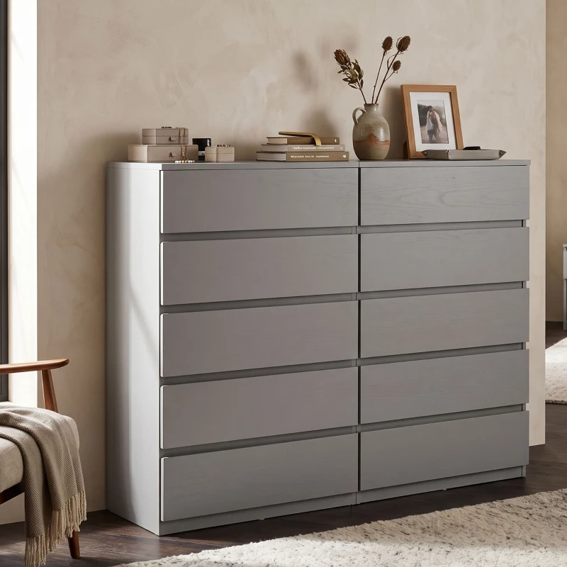 HOMCOM Chest of Drawers, 5-Drawer Storage Cabinets, Modern Dresser, Storage Drawer Unit for Bedroom